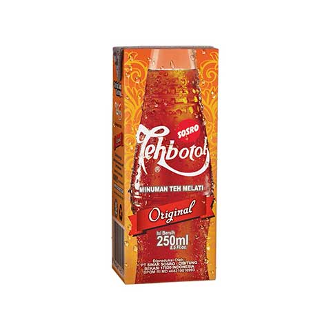 TEH BOTOL SOSRO KOTAK 6X250 ML